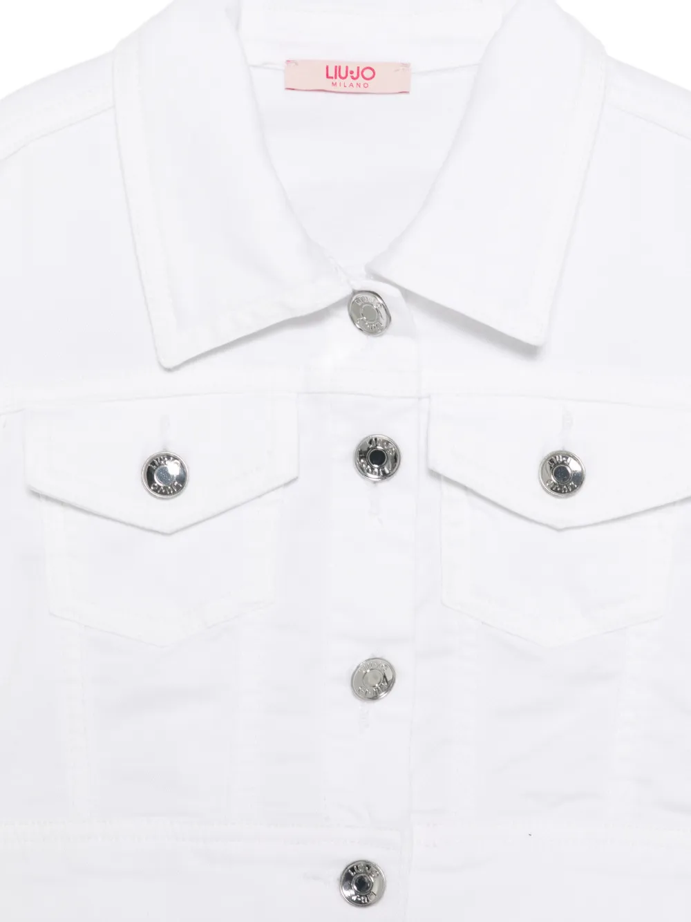  Liu Jo Kids Button-fastening Jacket - White 