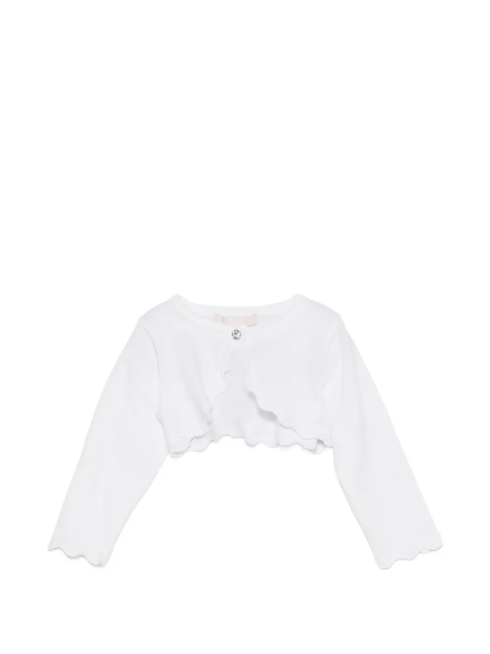 Liu Jo Kids scalloped cardigan - Bianco