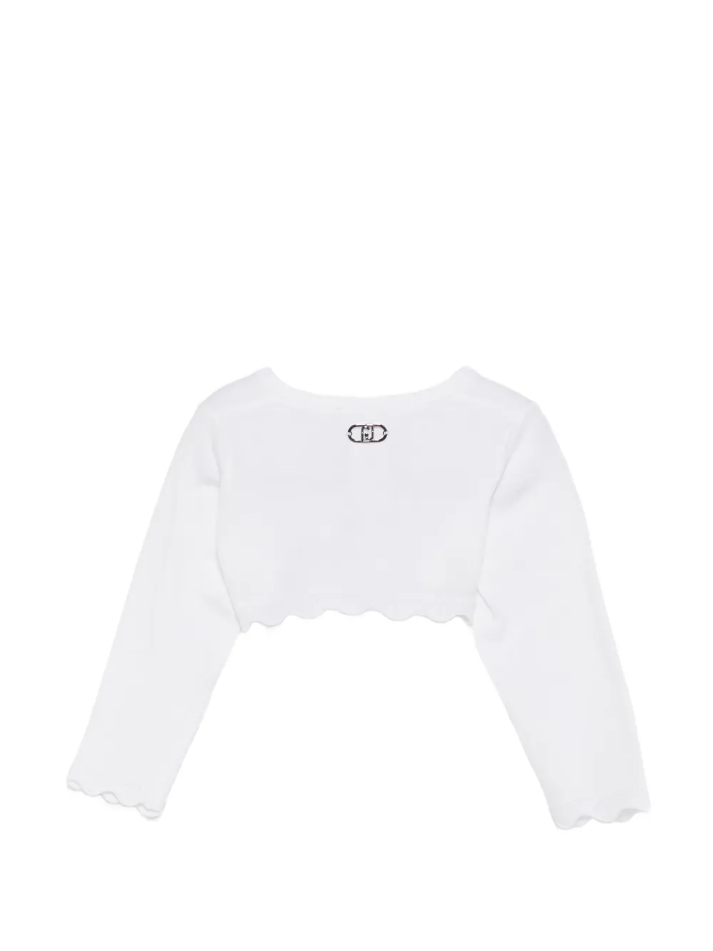  Liu Jo Kids Scalloped Cardigan - White 