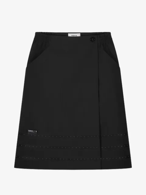 Coperni falda midi con detalle de costuras