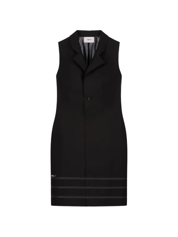 Coperni Button Fastening Tailored Dress in Black