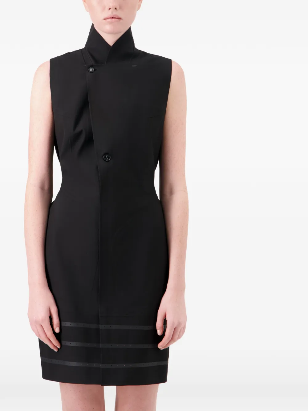 Coperni Getailleerde jurk met knoopsluiting Zwart