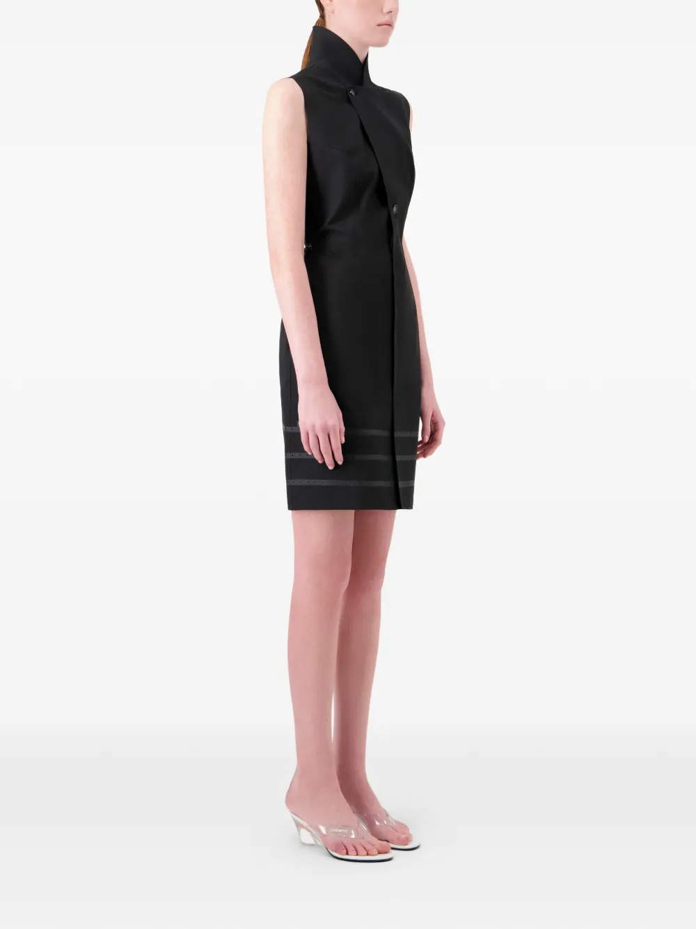  Coperni Button Fastening Tailored Dress - Black 
