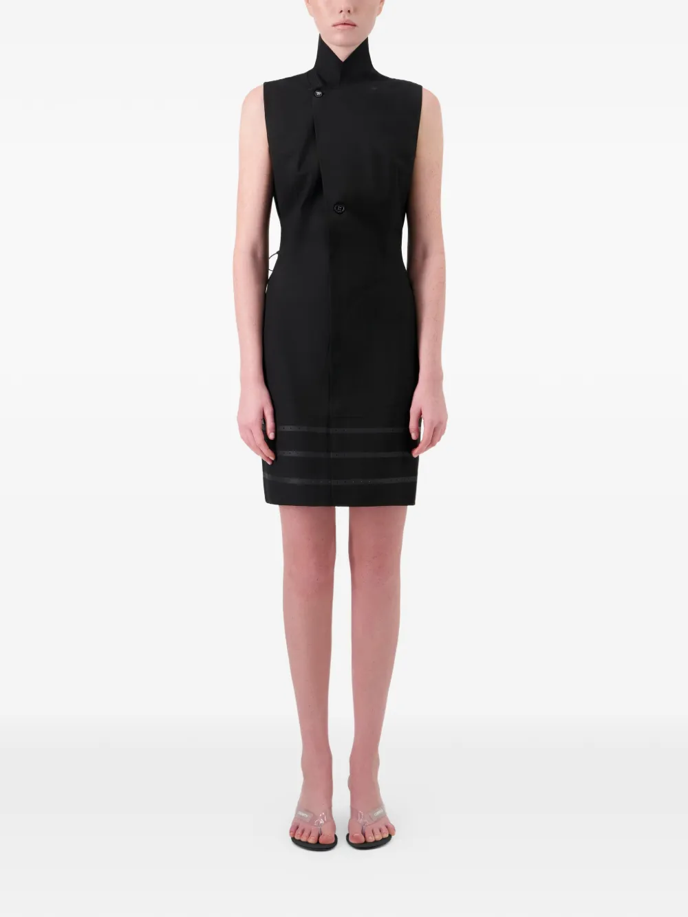  Coperni Button Fastening Tailored Dress - Black 