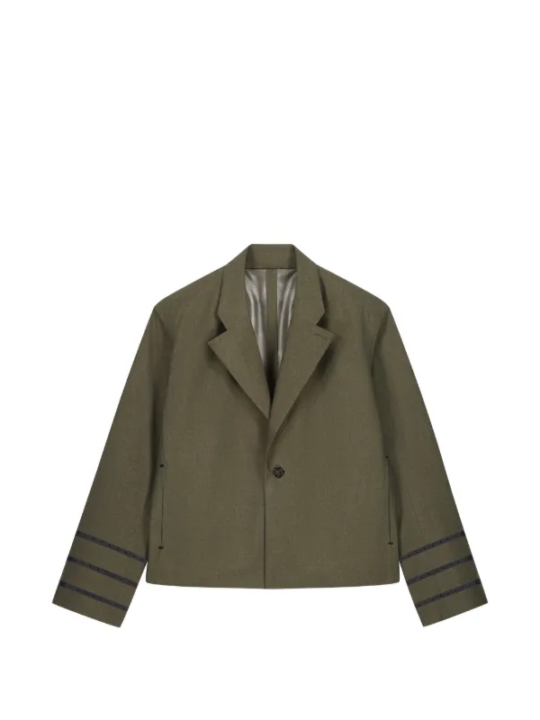 Coperni ストライプ テーラードジャケット | グリーン | FARFETCH JP