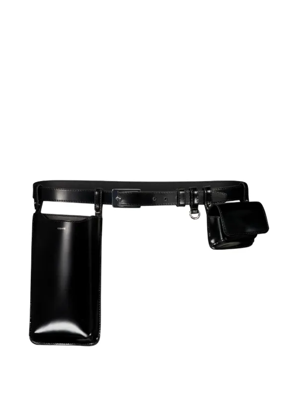 Coperni Detachable Case Leather Belt in Black