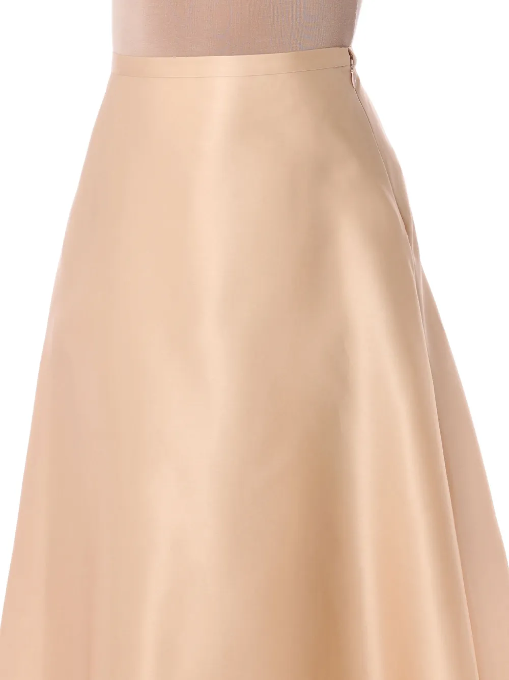  Alberta Ferretti Organza A-line Midi Skirt - Neutrals 
