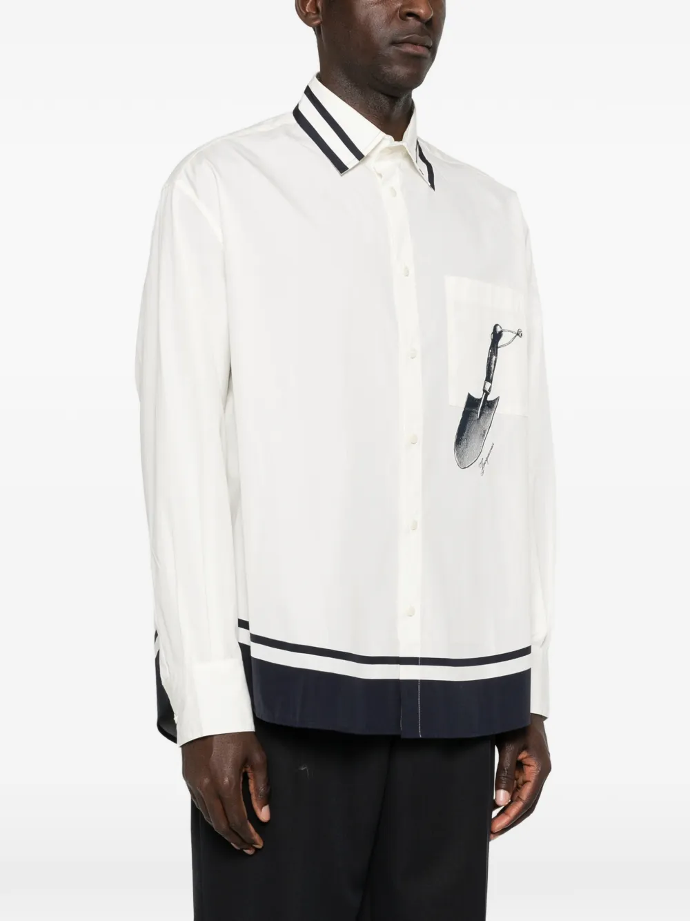 Jacquemus La Chemise Camargue overhemd Wit