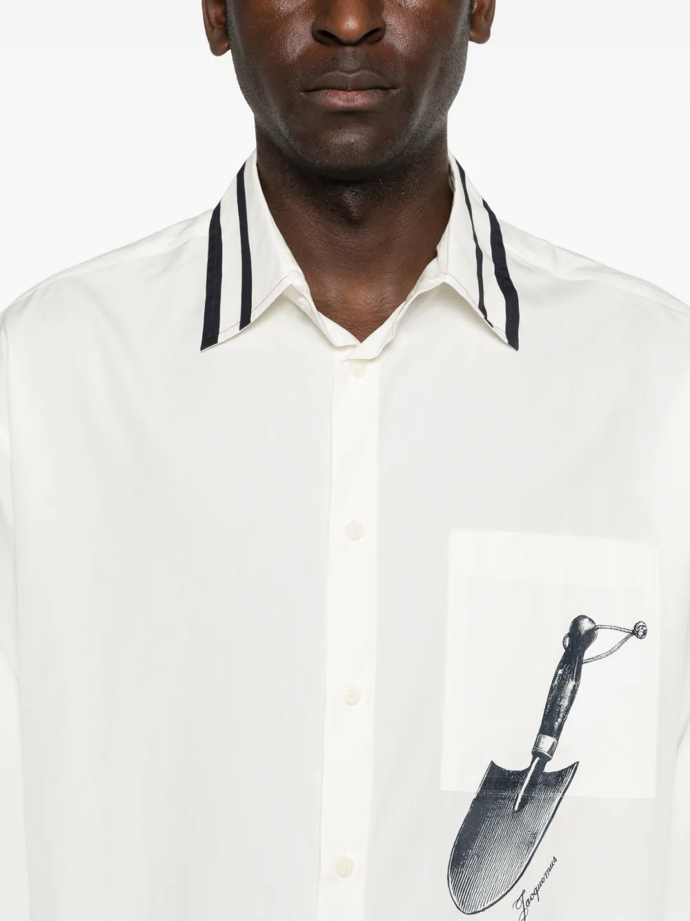 Jacquemus La Chemise Camargue overhemd Wit