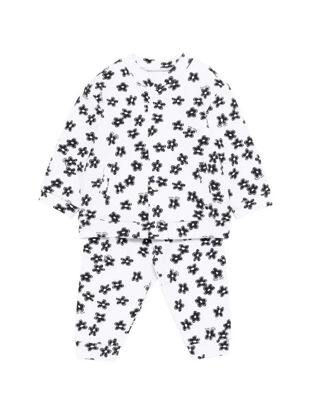 Marc Jacobs Kids flower-print tracksuit - Bianco