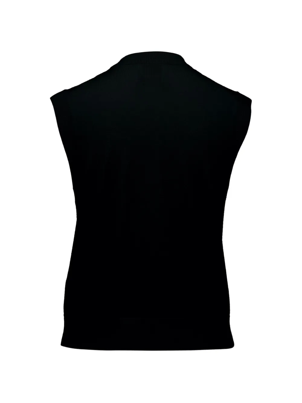  Allude Button Knitted Vest - Black 
