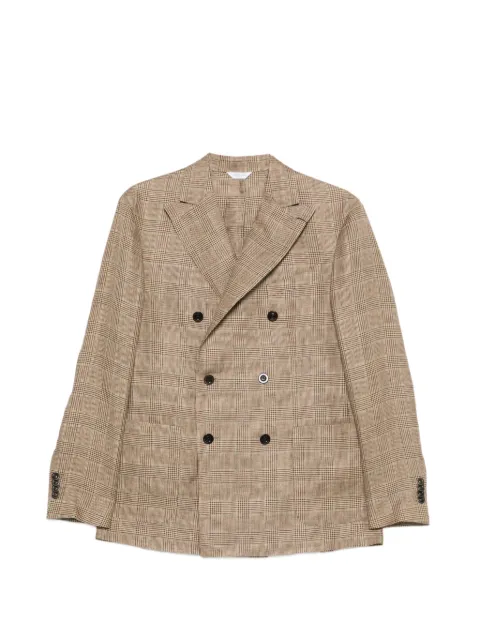 Boglioli check-pattern double-breasted blazer