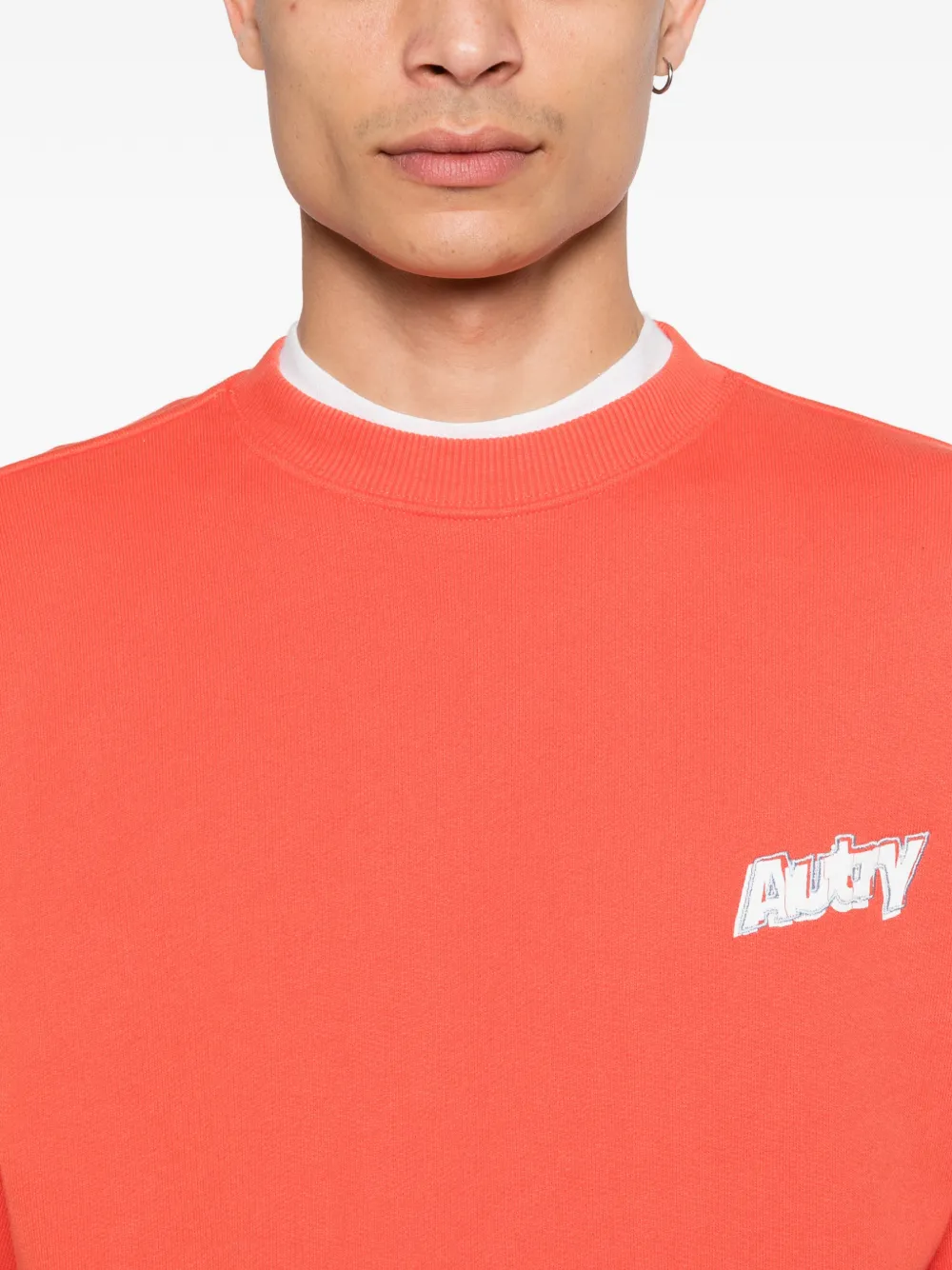 Autry Sweater met geborduurd logo Rood