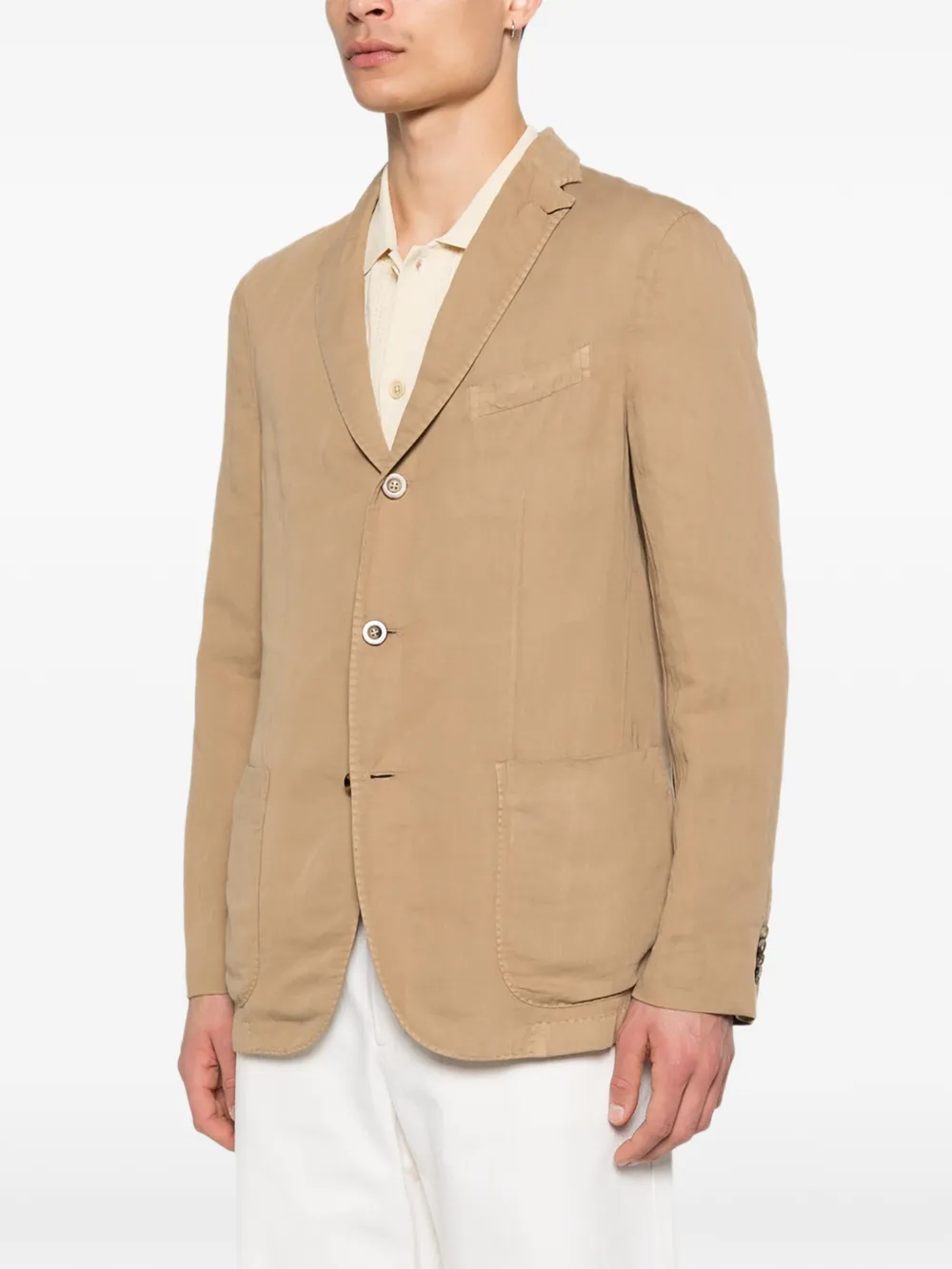  Boglioli Notched-lapel Blazer - Neutrals 