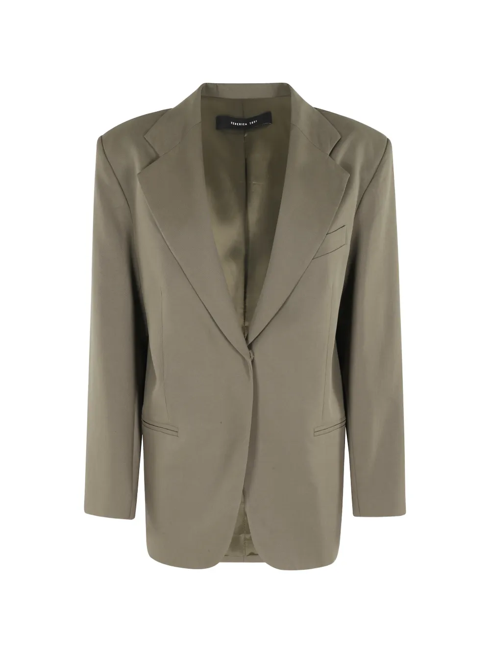 Federica Tosi buttoned blazer - Verde