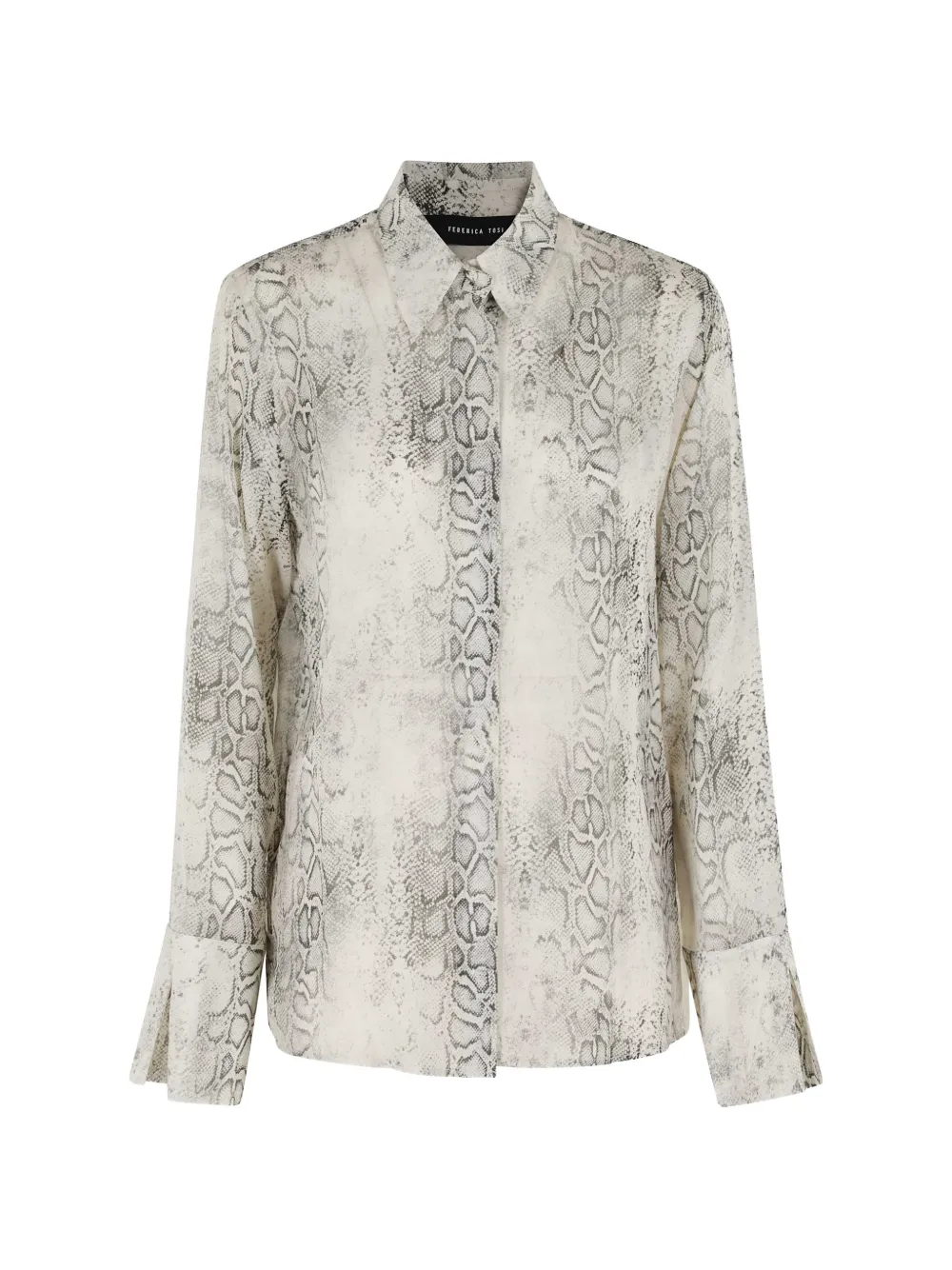 Federica Tosi snake print shirt - Neutrals