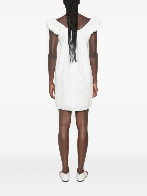 faithfull serafina mini dress Serafina Mini Dress Handkerchief Broderie White, XXL / Handkerchief Broderie White