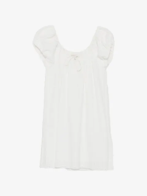 Faithfull Serafina puff-sleeve mini dress