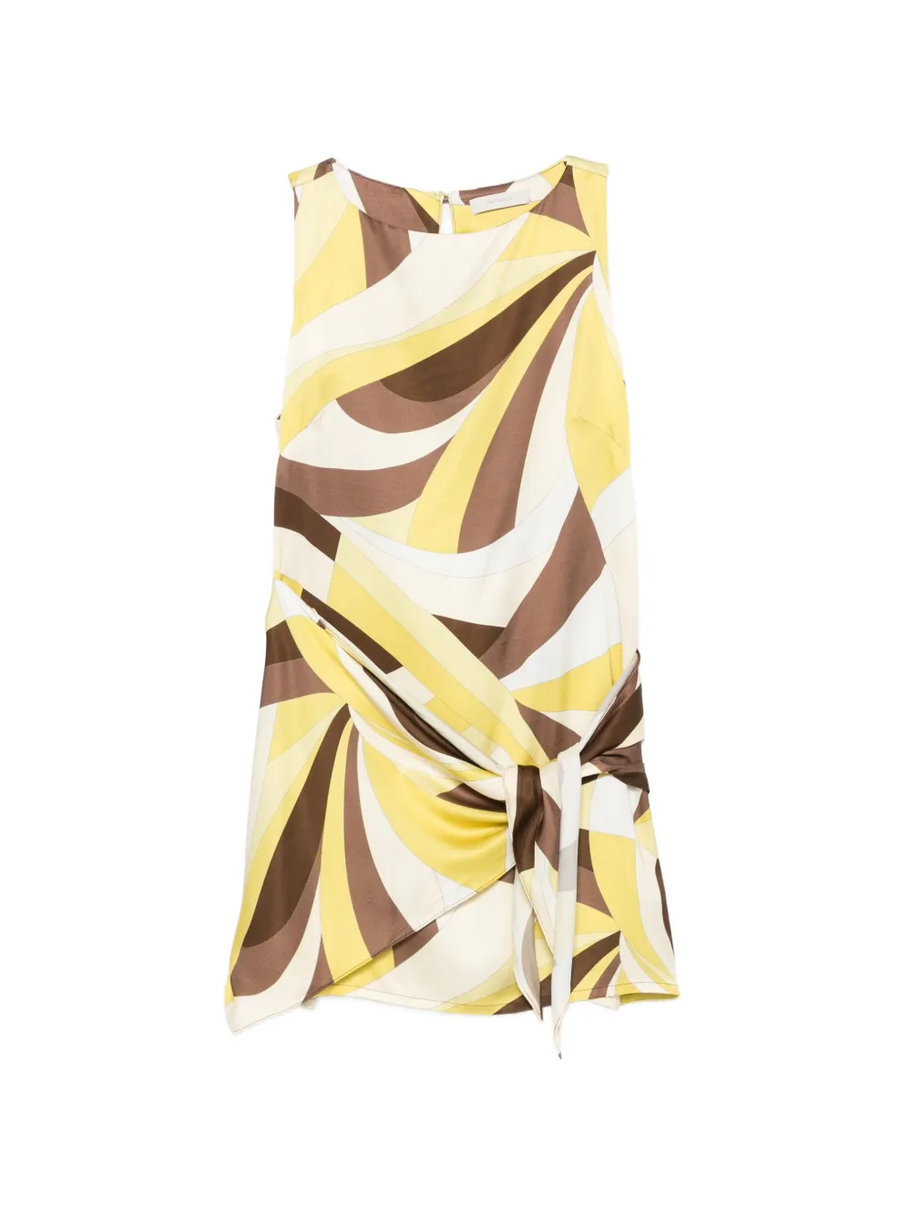 Faithfull Souline geometric-print mini dress - Giallo