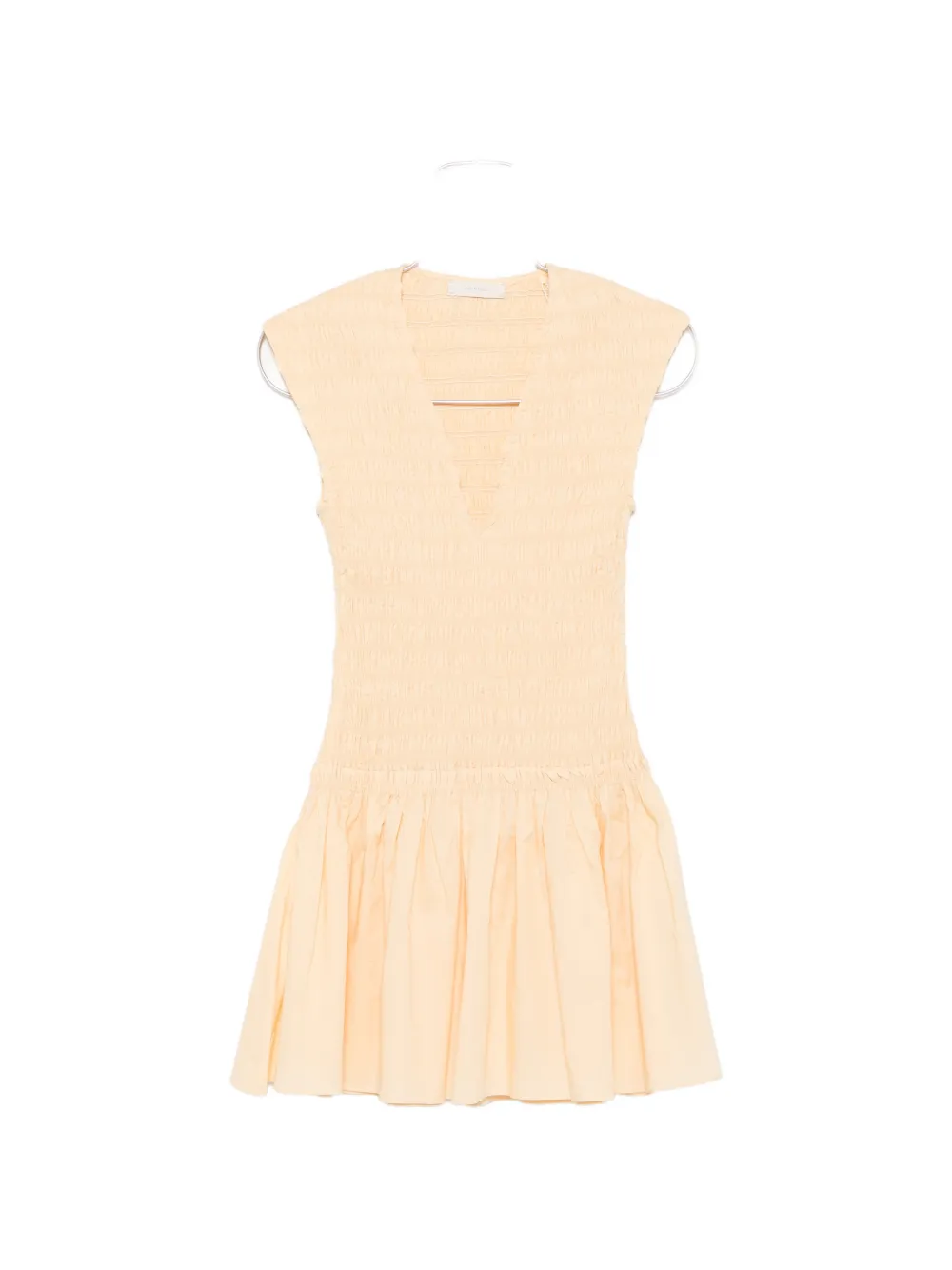 Faithfull Carmen shirred-bodice mini dress - Toni neutri