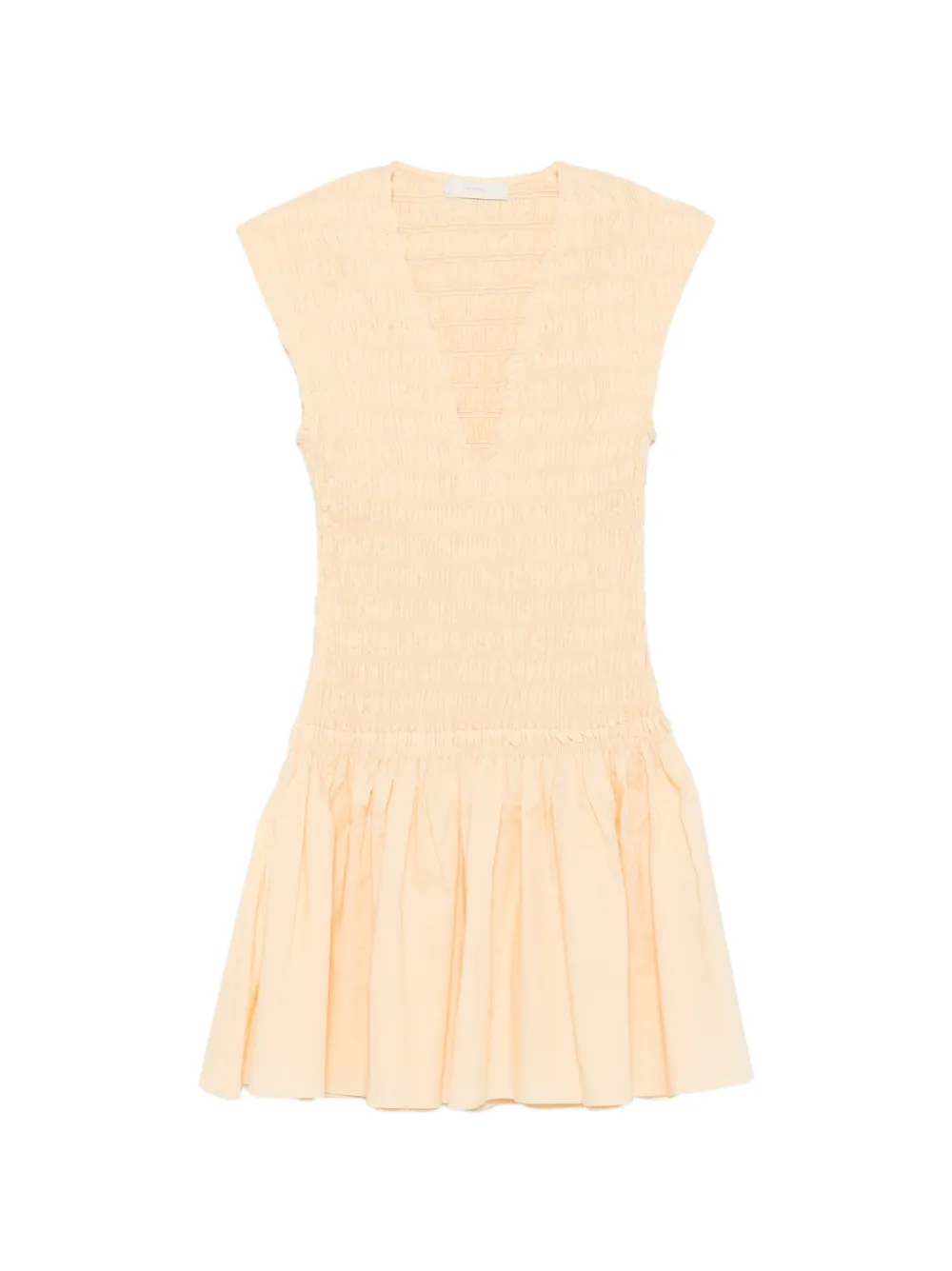 Faithfull Carmen shirred-bodice mini dress - Toni neutri