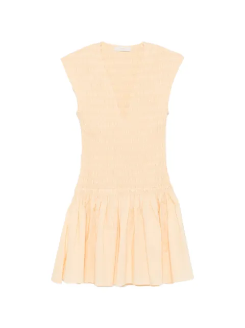 Faithfull Carmen shirred-bodice mini dress