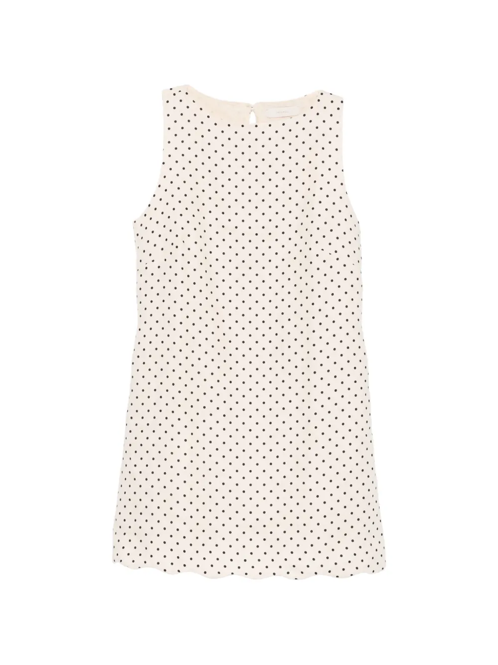Faithfull Iria mini dress Lola polka dot cream black