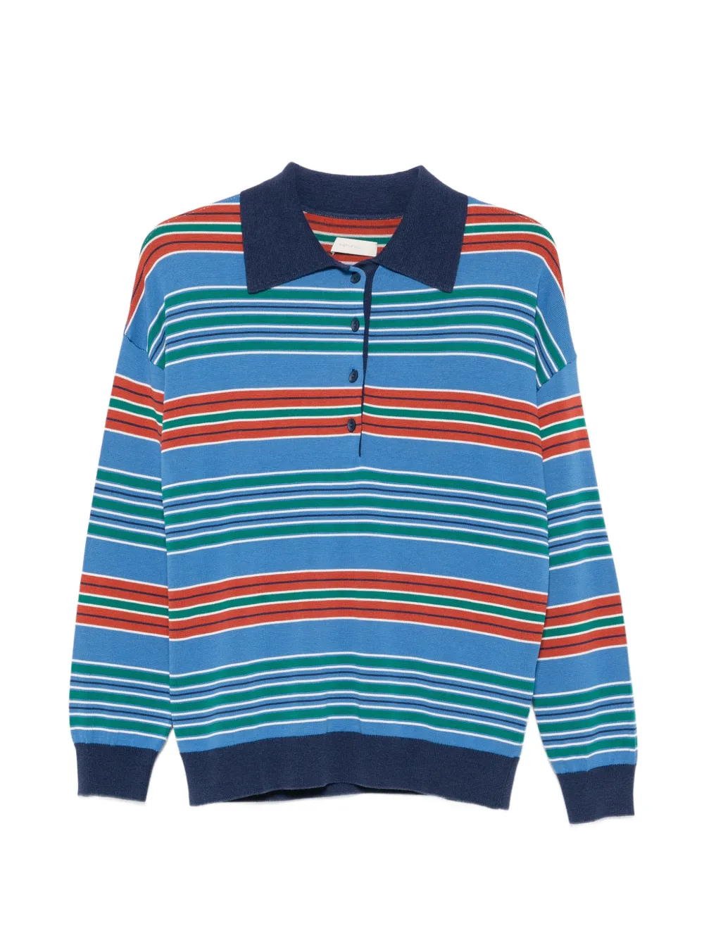 Faithfull striped oversized polo shirt - Blu