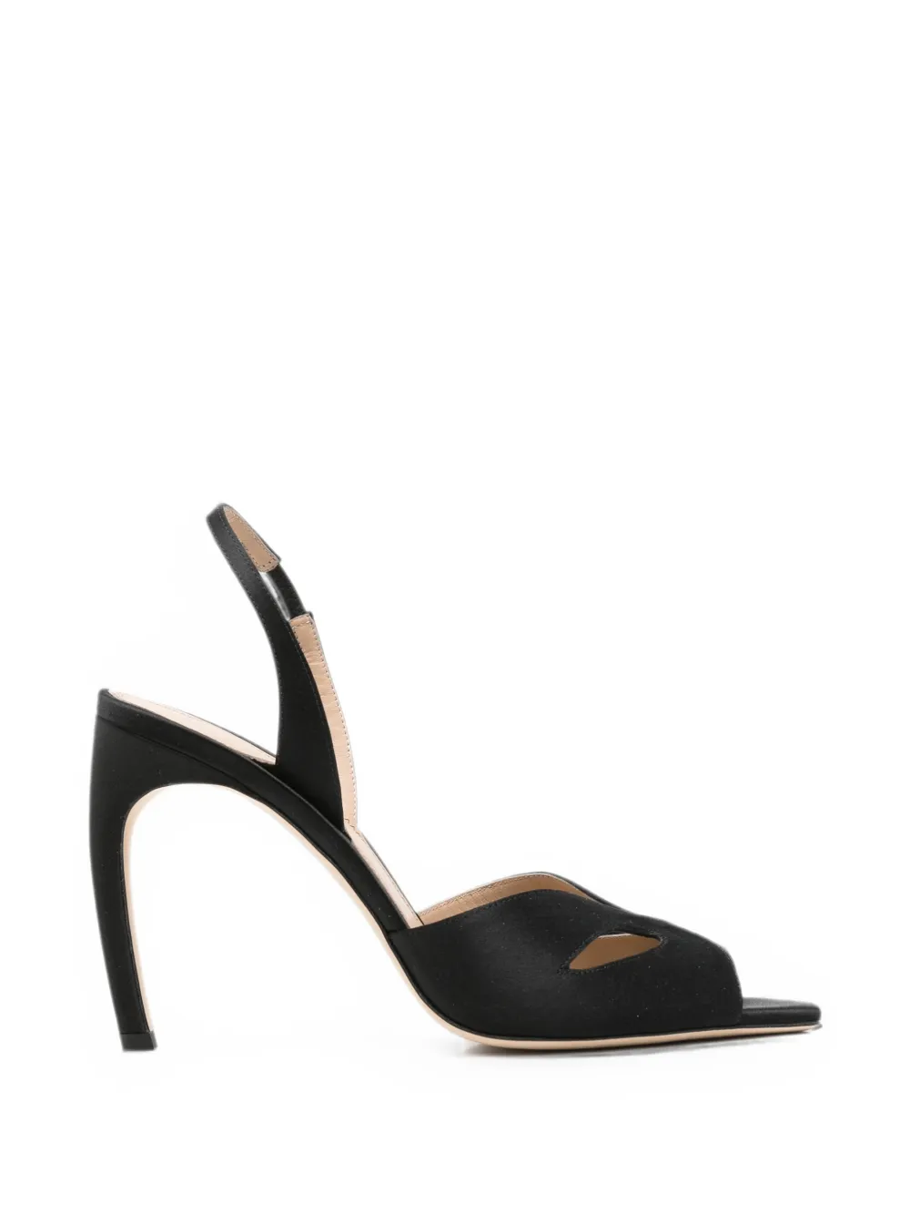 Victoria Beckham Harlow slingback sandals Zwart