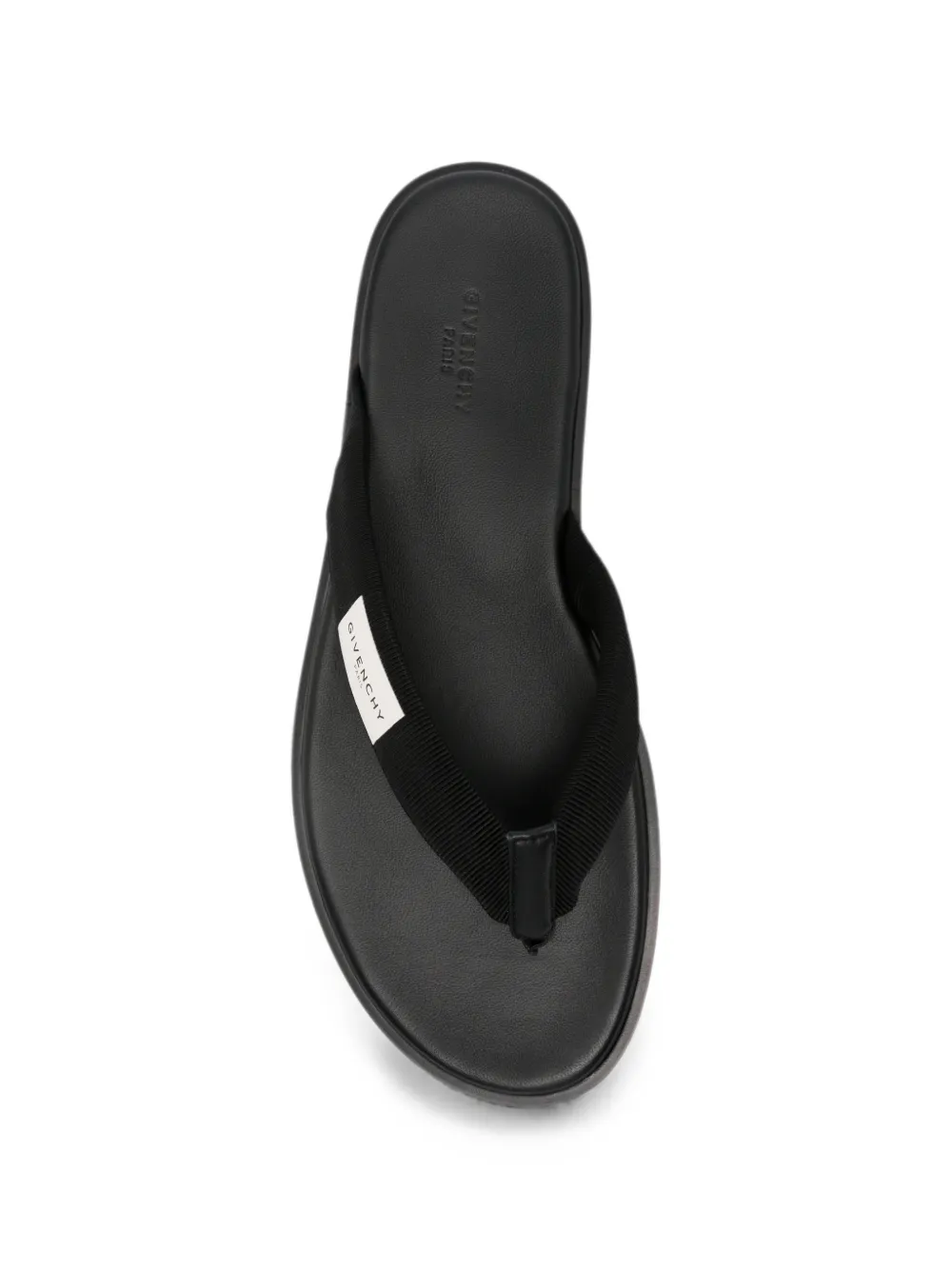 Givenchy Logo-patch Sandals In Black