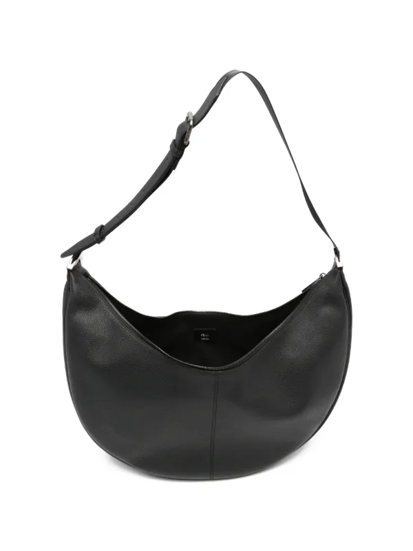 FENDI Large Melon Leather Shoulder Bag | Black | FARFETCH