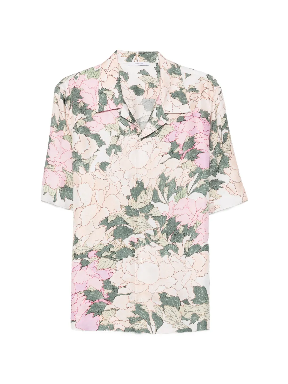 Givenchy floral-print short-sleeve shirt - Toni neutri