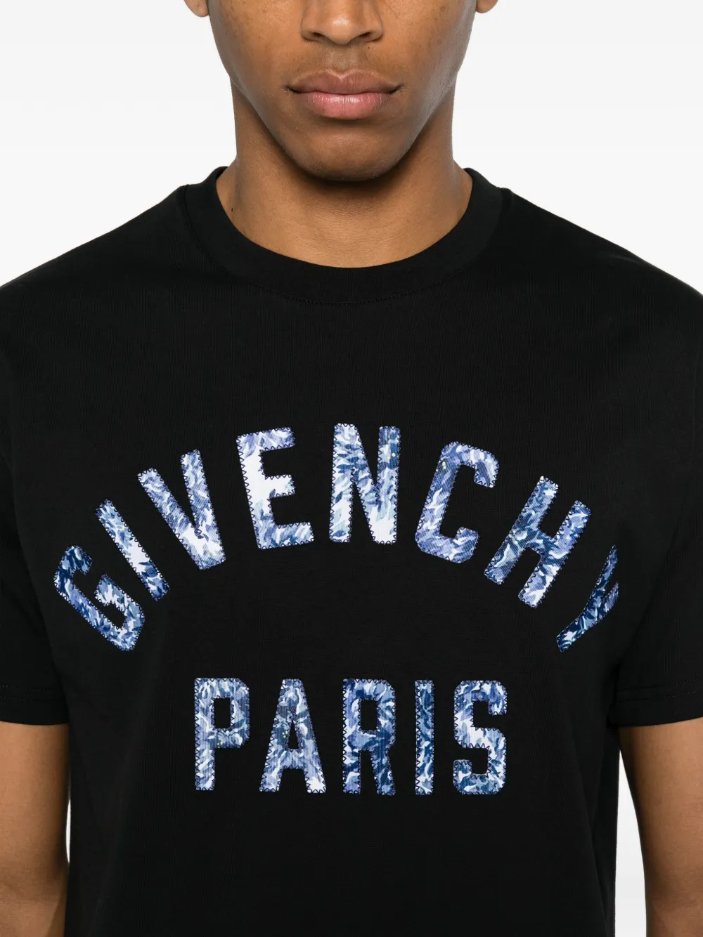 Givenchy T-shirt met logo-applicatie Zwart