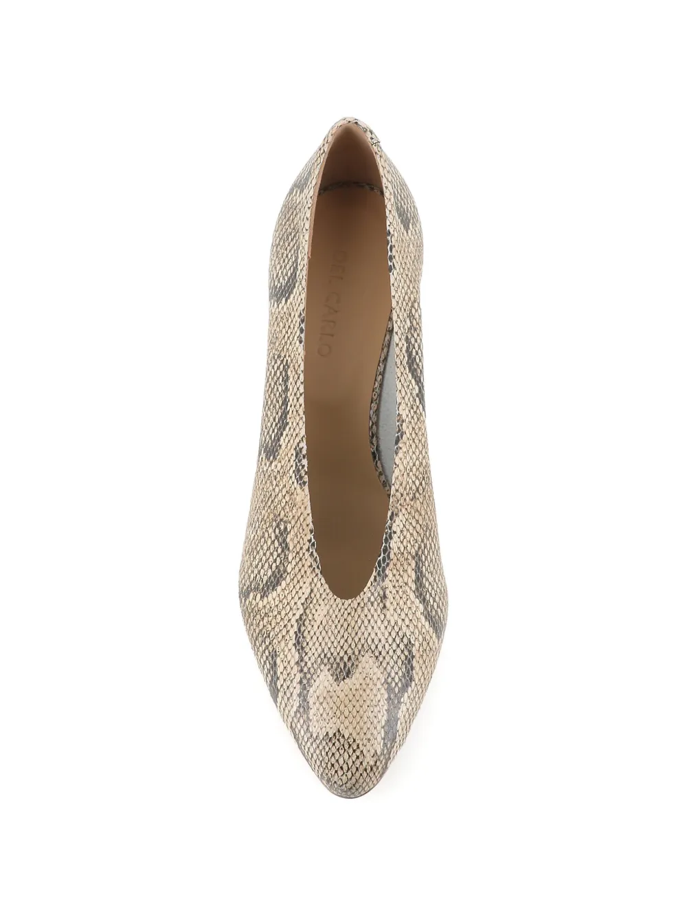 Del Carlo Pumps met slangenprint Beige