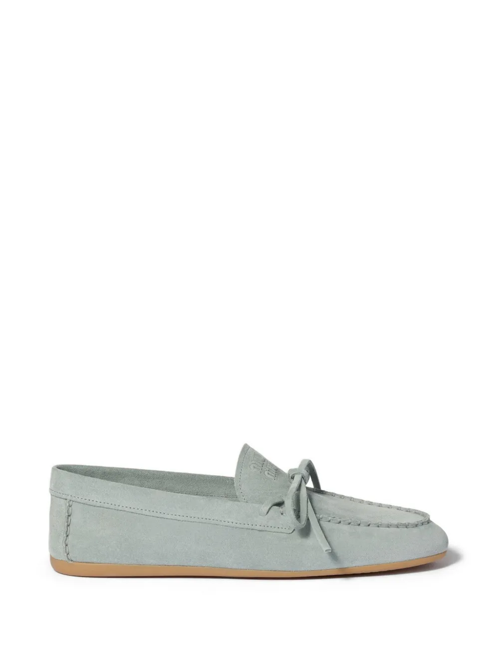 Miu Miu Loafer aus Wildleder - Blau