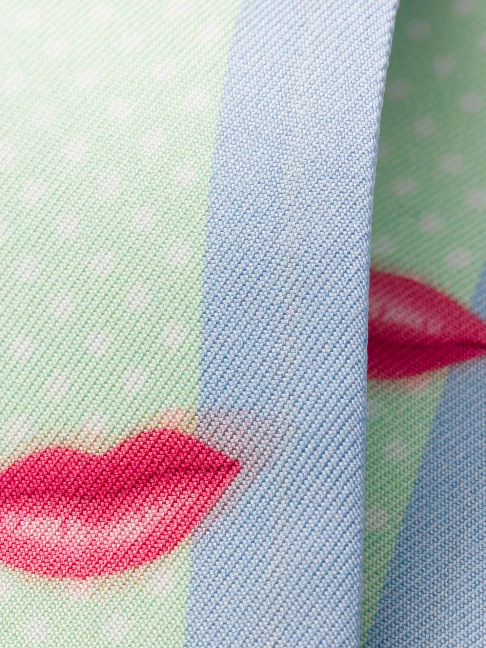 Prada Zijden twill sjaal met print Groen