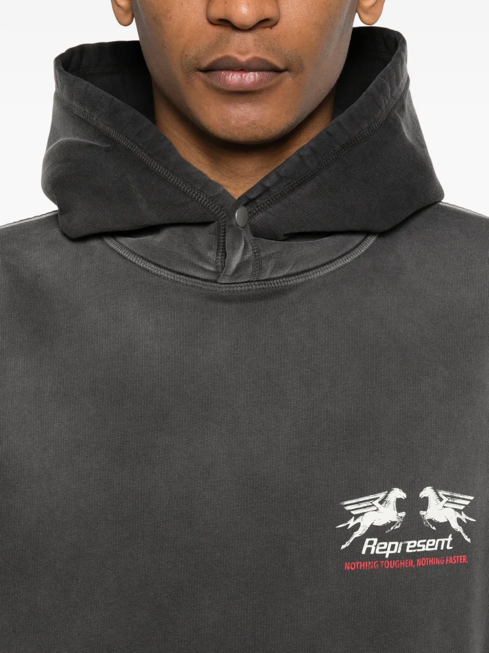 Represent 24 Hour Service hoodie met grafische Zwart