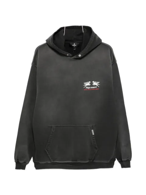 Represent 24 Hour Service graphic-print hoodie