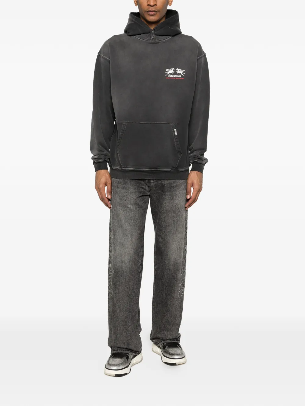 Represent 24 아워 서비스 그래픽 프린트 후디 | 후디 & 후드 집업