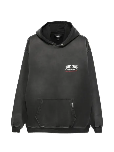 Represent 24 Hour Service graphic-print hoodie