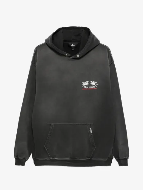 Represent 24 Hour Service graphic-print hoodie