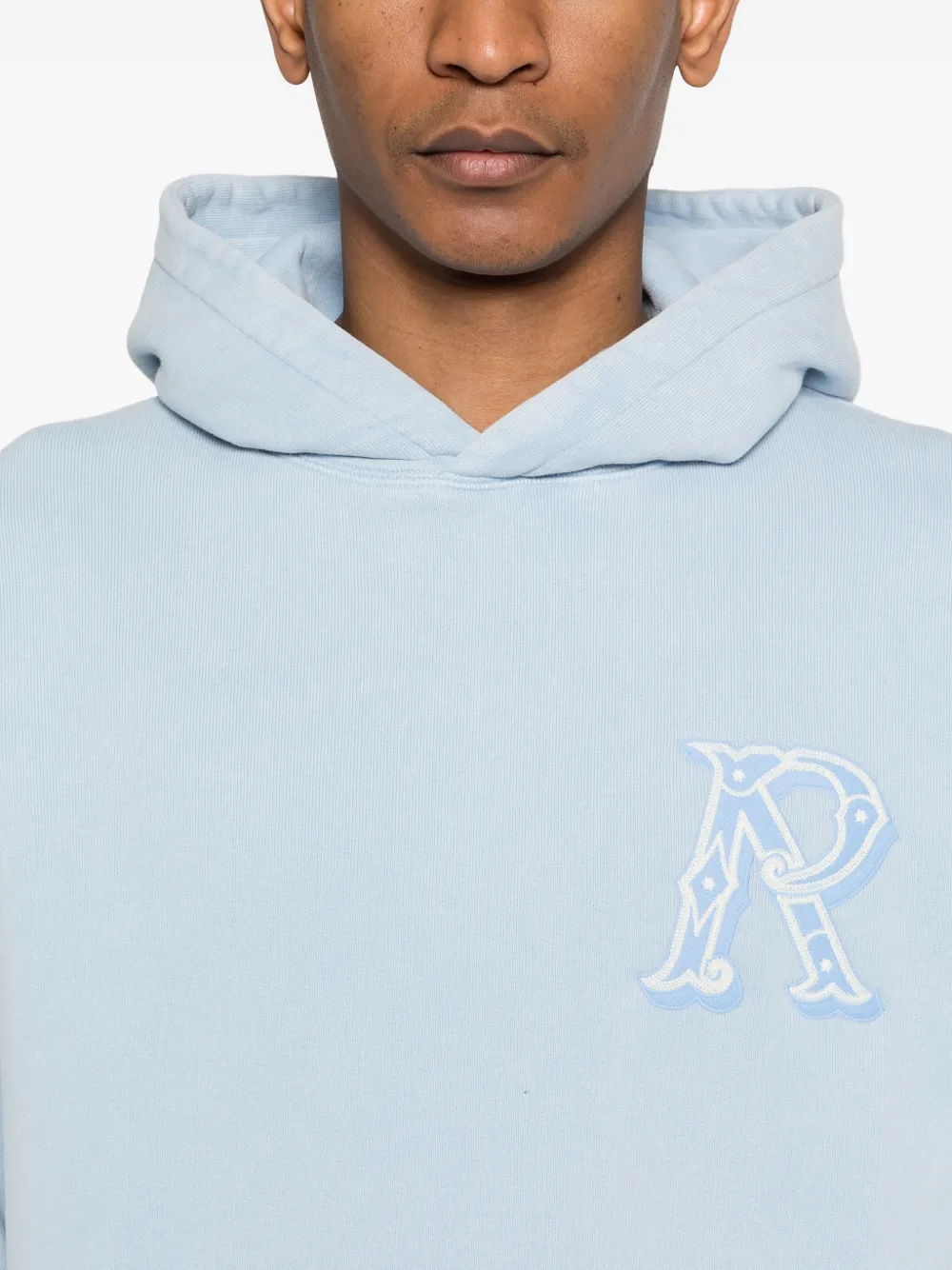Represent Western Initial hoodie met borduurwerk Blauw
