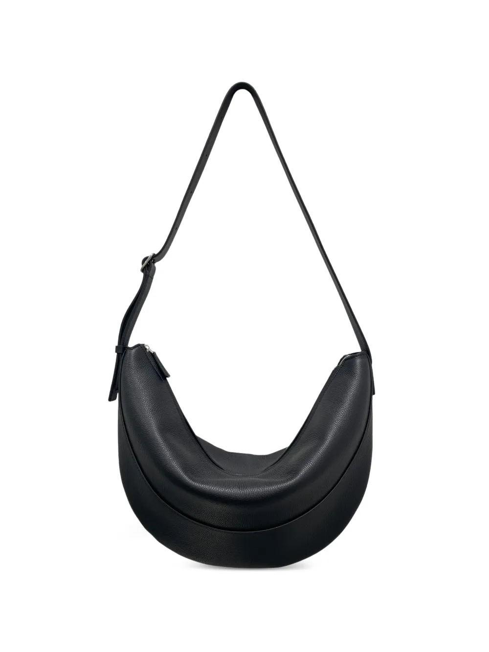 The Row Jouve Crescent shoulder bag - Black