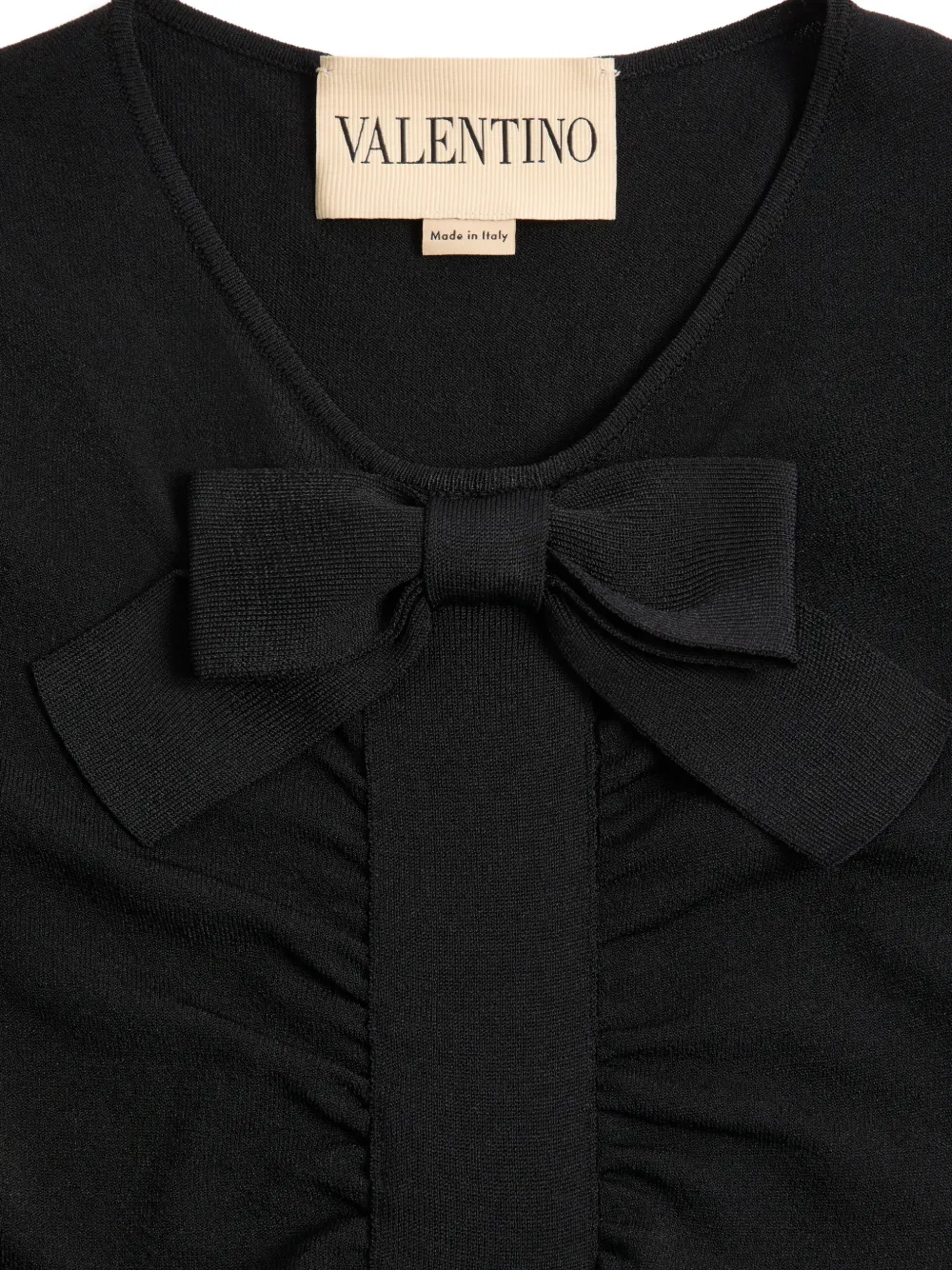 Valentino Garavani Gebreide mini-jurk Zwart