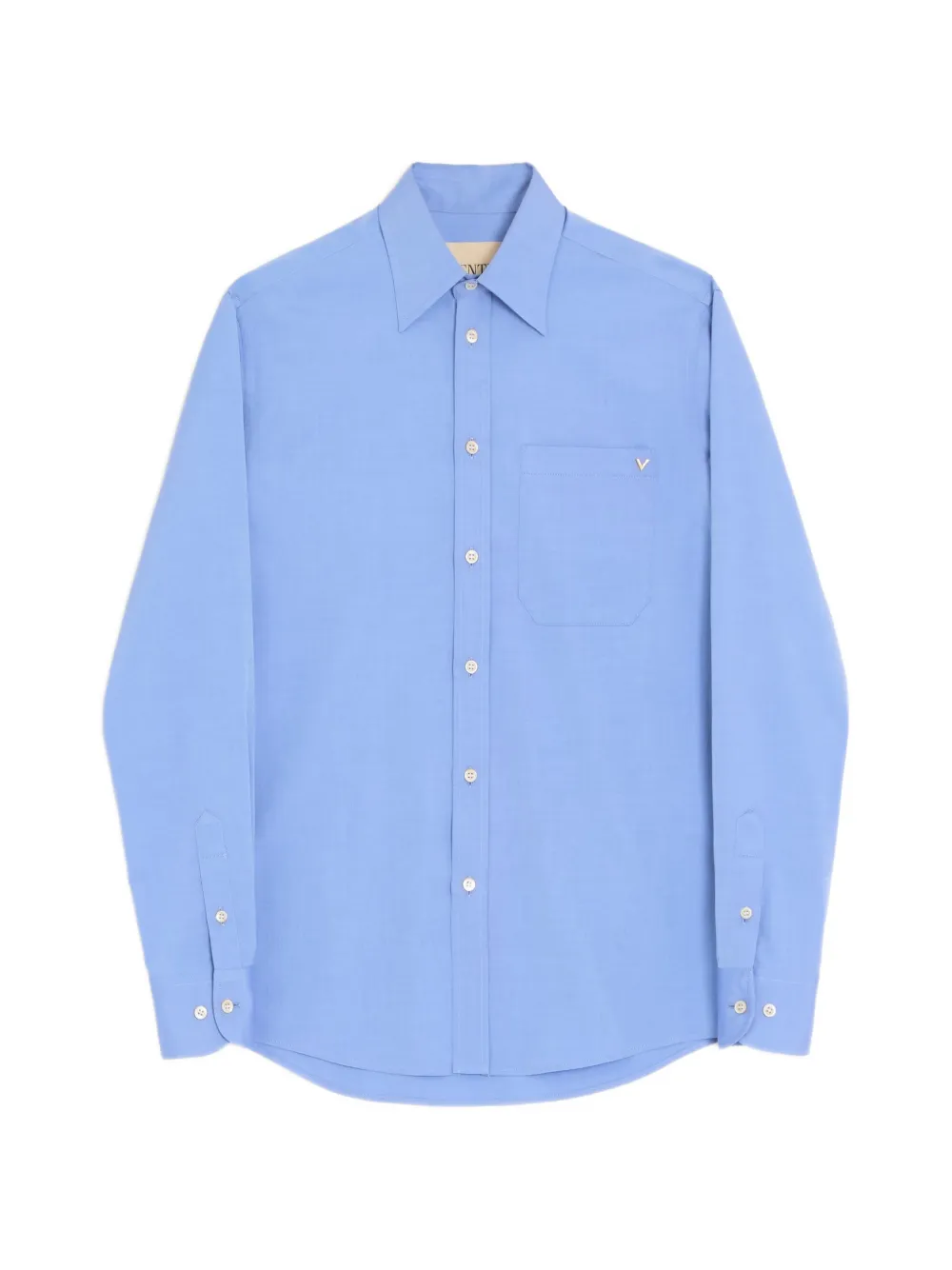 Valentino Garavani Camicia in cotone Oxford VGold - Blu