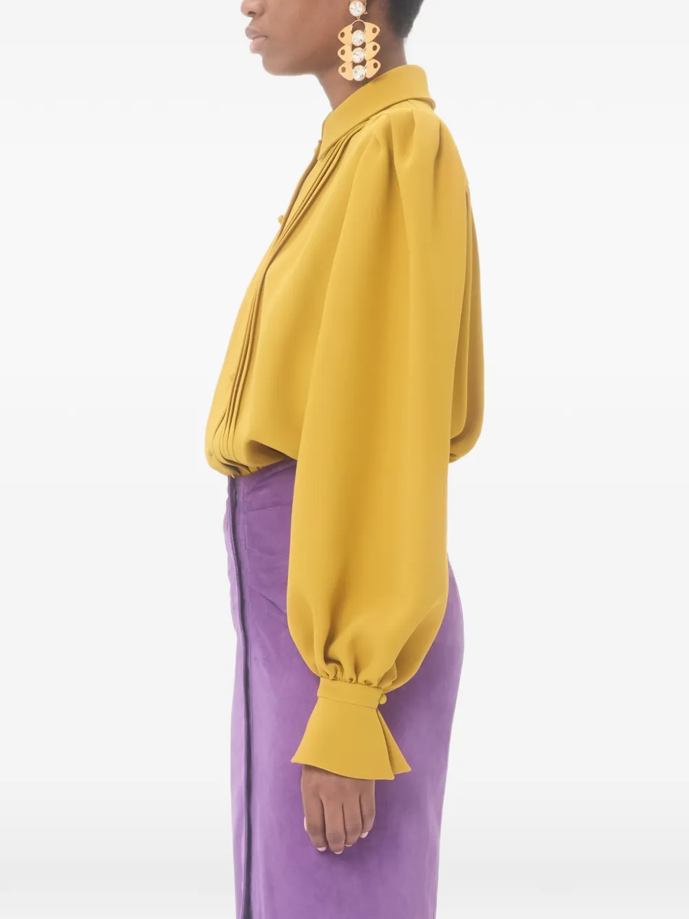 Valentino Garavani Cady Couture overhemd Geel