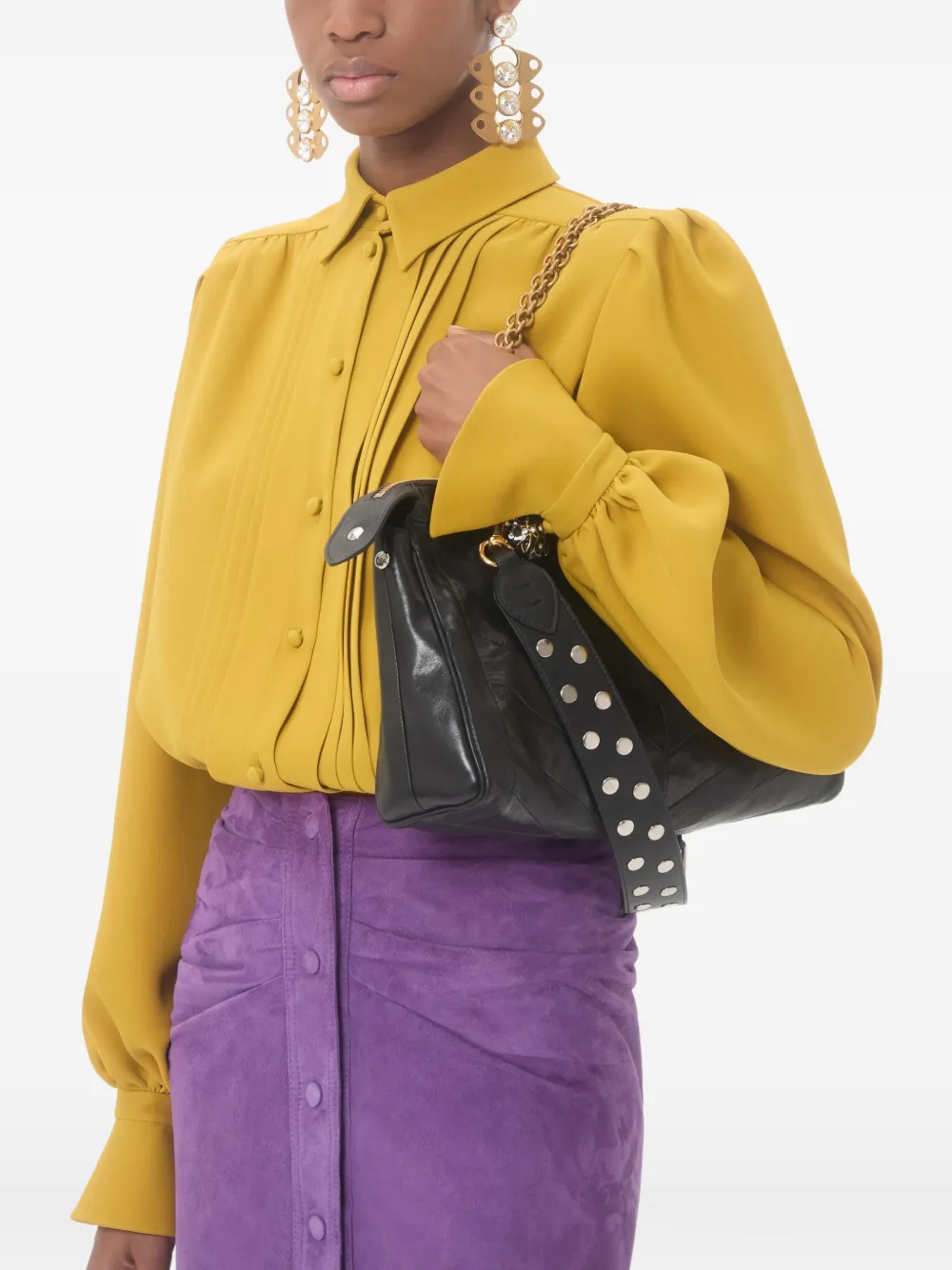 Valentino Garavani Cady Couture overhemd Geel