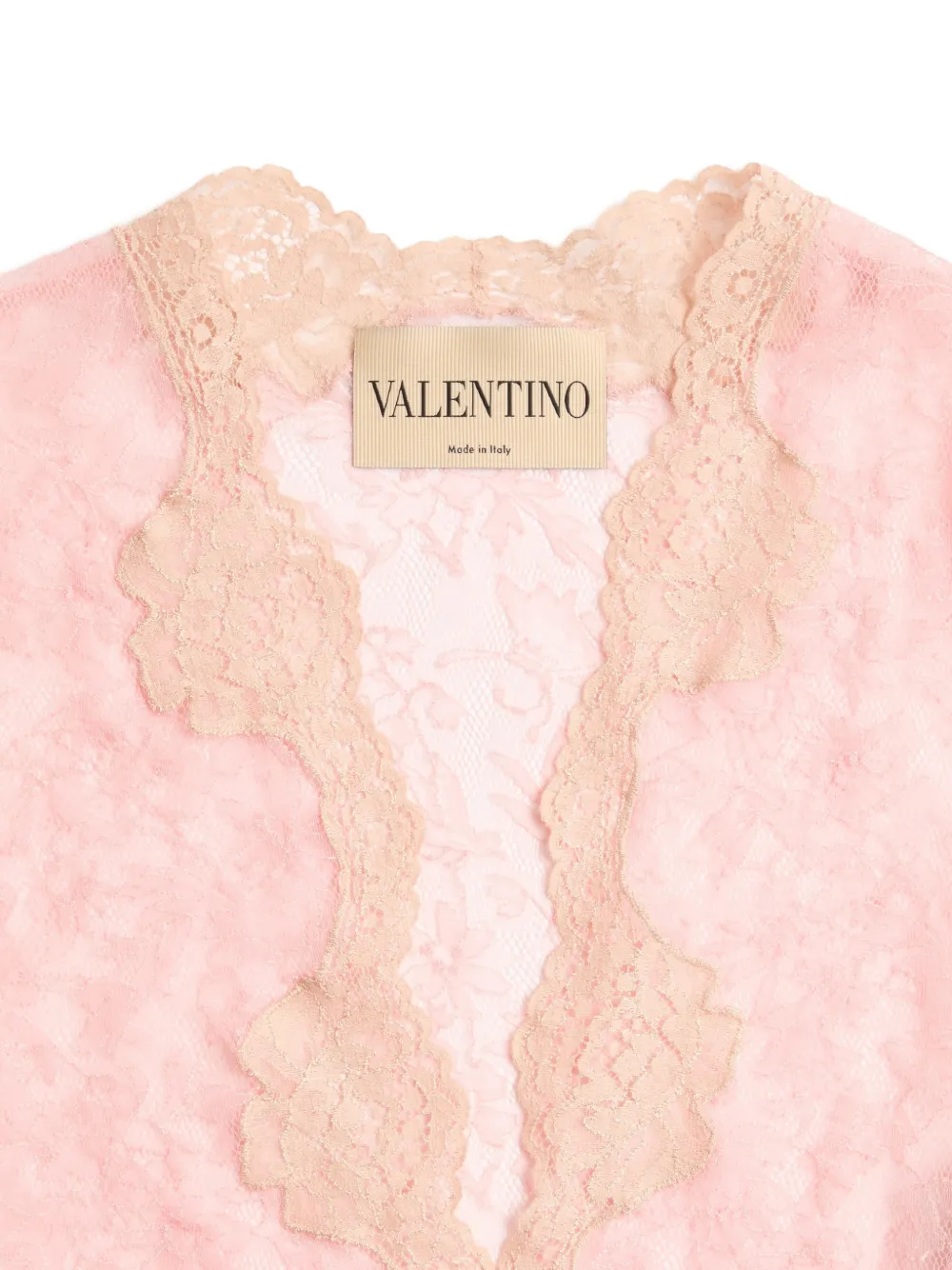 J*n様 VALENTINO ピンク レース 長袖カーディガン　ノースリーブ　ア Valentino Garavani レース ボディスーツ | ピンク | FARFETCH JP