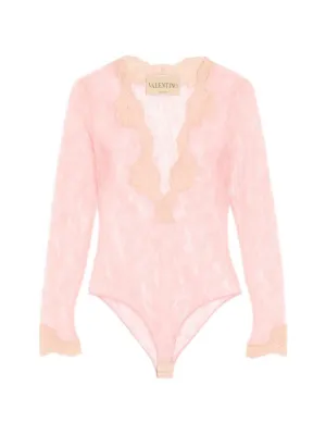 Valentino Garavani ストレッチレースカーディガン | ピンク | FARFETCH JP