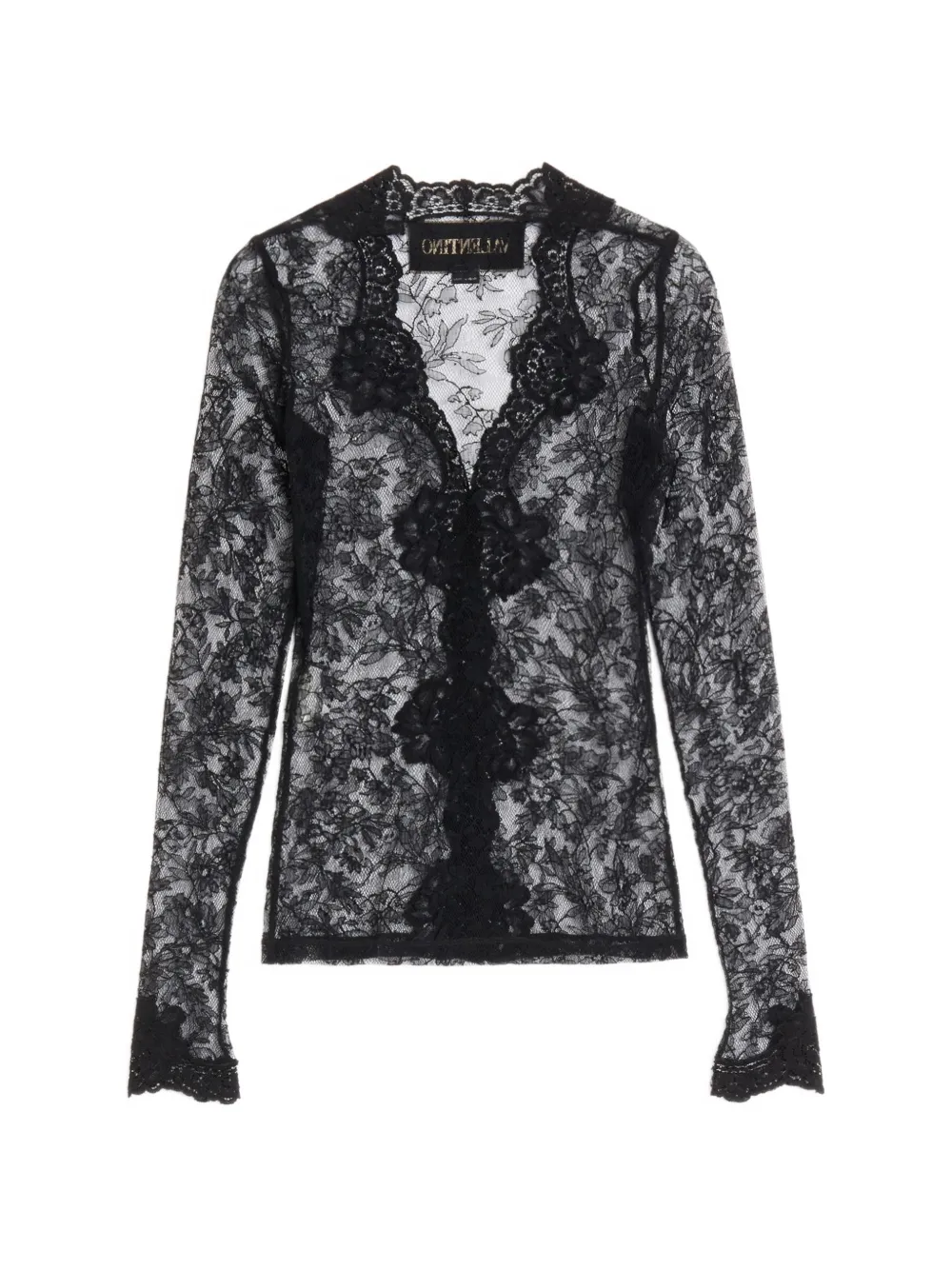Valentino Garavani Stretch vest met kant Zwart
